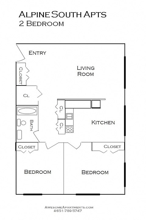 Alpine Apartments floor plan